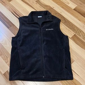 Mens Columbia black fleece vest
